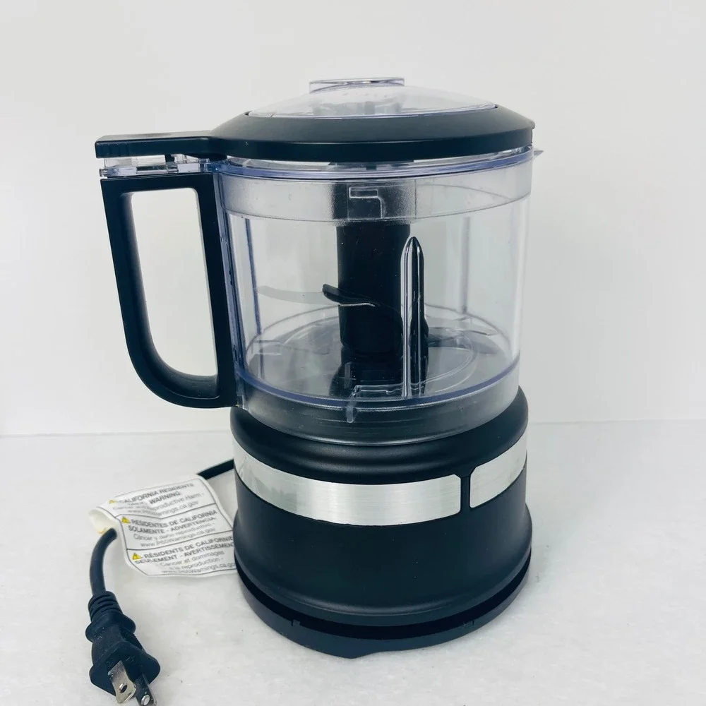 KitchenAid 3.5 Cup Food Chopper Matte Black KFC3516BM 2-Speed Mini Processor